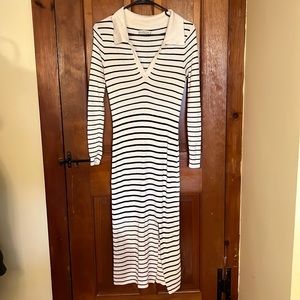 Long-sleeve ribbed Abercrombie dress